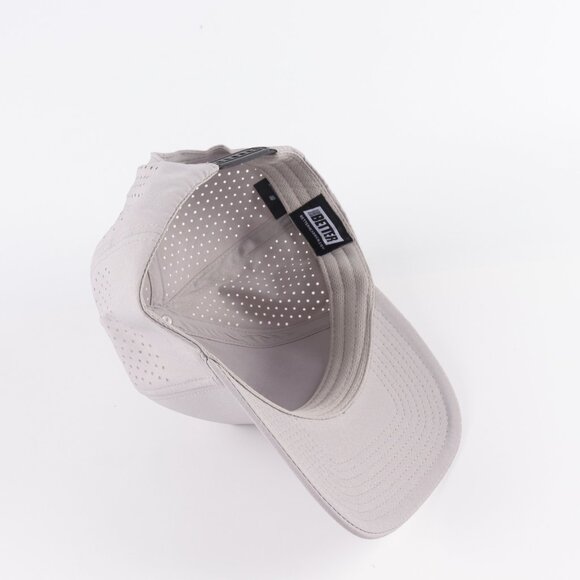 Blank 5 Panel Performance Structured Hats- 12 pack in Color Light Gray - Picture 2 of 5